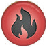fire and smoke damage icon